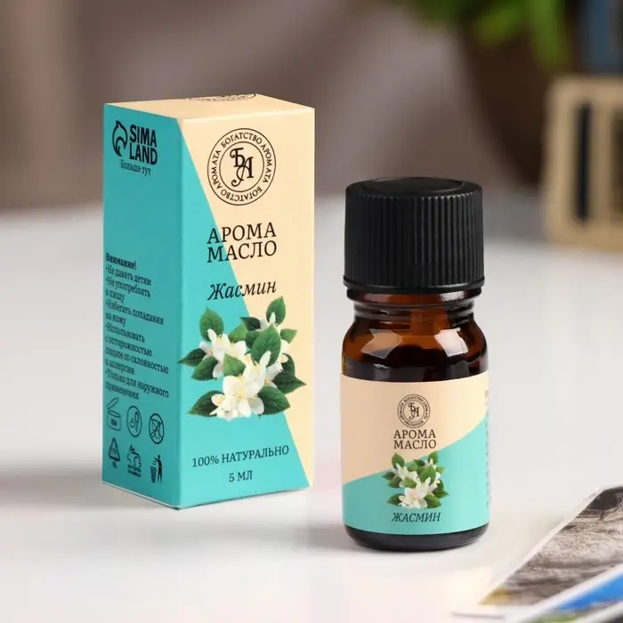 Эфирное масло  Эфирное масло "Жасмин", 5 мл, "Богатство Аромата"