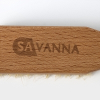 Щётка для обуви SAVANNA, 21×3,5 см, 59 пучков, натуральный волос