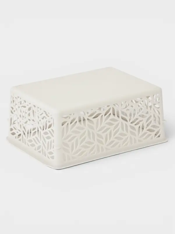Корзинка для хранения без крышки Linden, 1.4 л, 19&times;14&times;7.5 см, светло-серый