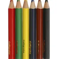 Карандаши 6цв, Calligrata, МИНИ, толстые, трехгр