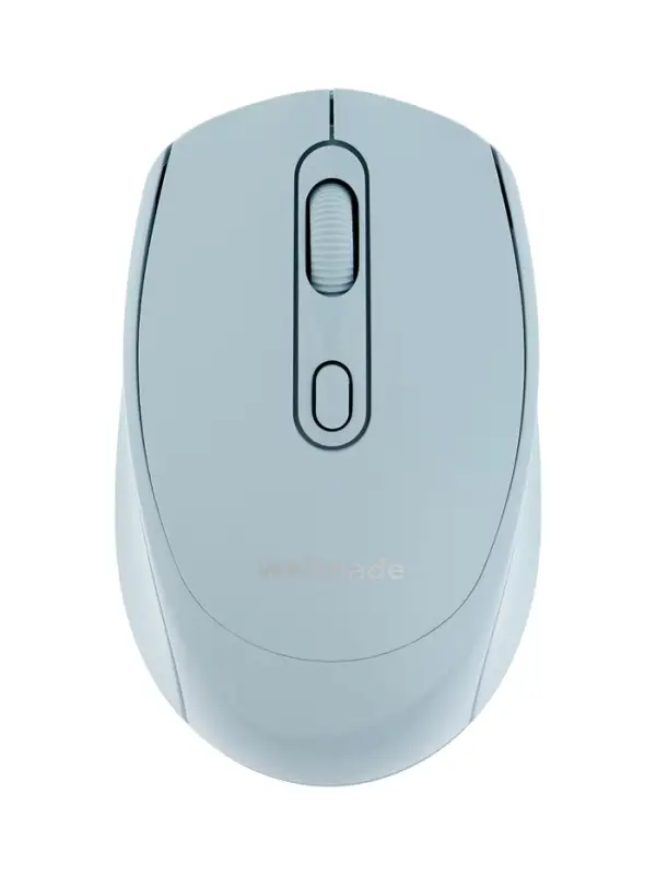 Мышь WELLMADE M03, беспроводная, оптическая, 1200 dpi, голубая Мышь WELLMADE M03, беспроводная, оптическая, 1200 dpi, голубая
