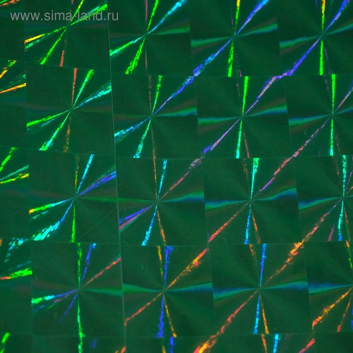 Плёнка самоклеящаяся Плёнка самоклеящаяся "Цветы", голография, зелёная, 0.45 х 3 м, 3 мкр