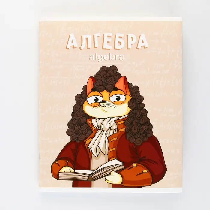 Тетрадь в клетку, предметная, 48 л.,на скрепке, А5 &laquo;КОТ. Алгебра&raquo;