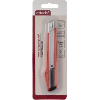 Нож универсальный Attache 9 мм пластиковый мет направл. борд. авто