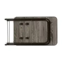 Стол туристический складной, 75&times;50&times;50/62 см, ЛДСП, цвет ясень чёрный