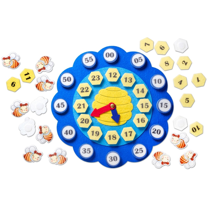 Счётный материал «Пчёлкины часики»