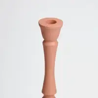 Подсвечник на 1 свечу &laquo;Пудровый&raquo;, 10.5&times;10.5&times;30 см