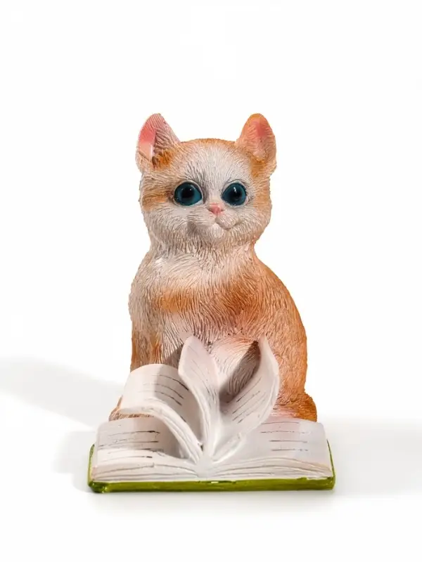 Фигурка &laquo;Котёнок листает книгу&raquo;, 10&times;7.2&times;10.5 см