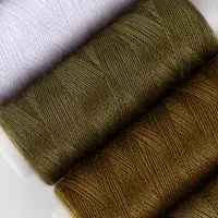 Нитки, 40/2, 183 м, набор 5 шт., хаки, зелёные