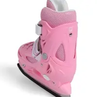 Коньки детские раздвижные BlackAqua, р. 26-29, для фитнеса, розовые Коньки детские раздвижные BlackAqua, р. 26-29, для фитнеса, розовые