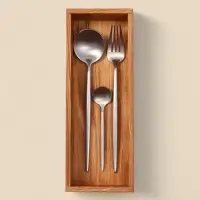 Лоток для столовых приборов и специй SL Home, 27&times;10&times;5 см, дуб