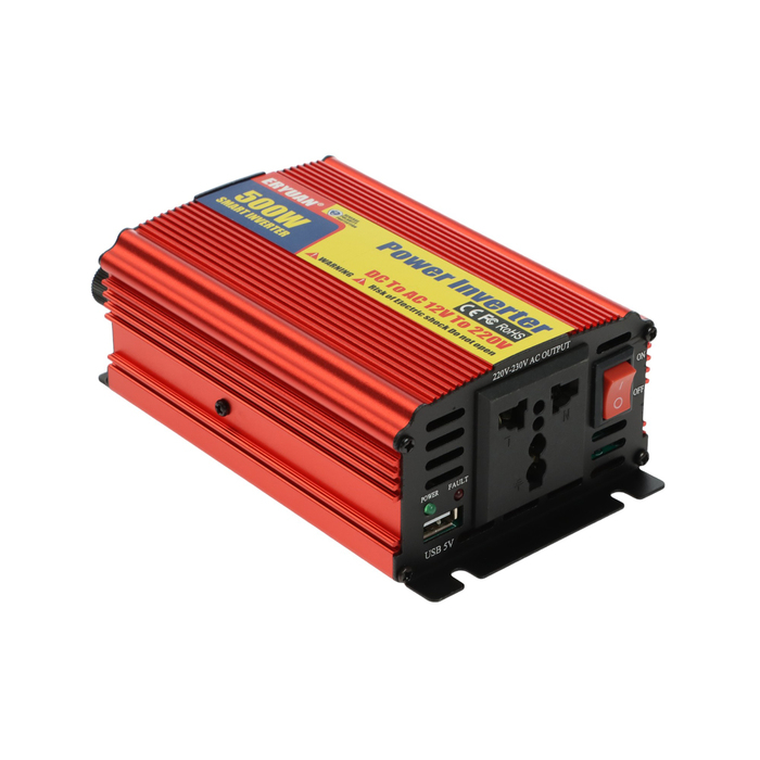 Преобразователь напряжения 12/220 В, 500 Вт, USB выход Преобразователь напряжения 12/220 В, 500 Вт, USB выход