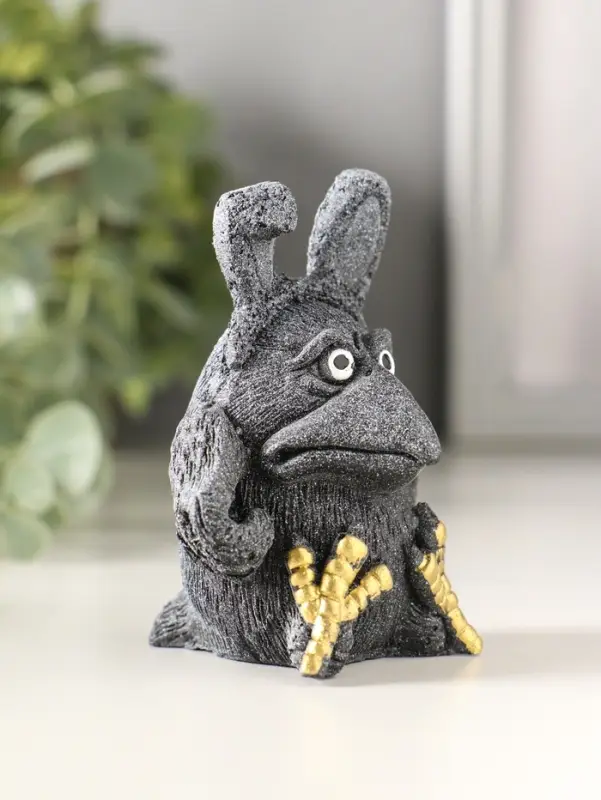 Сувенир Ворона в шапке , 7,5х5,5х5см