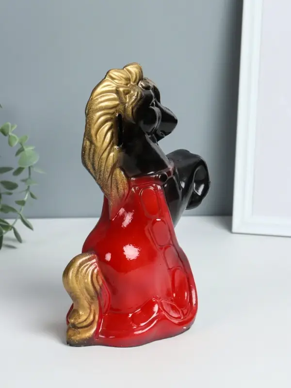 Копилка "Лошадка с попоном" высота 25 см, черный