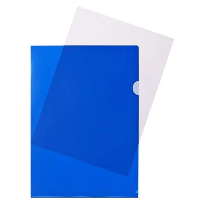 Набор папок-уголков А4, 180 мкм, Calligrata Стандарт, полупрозрачные, 4 штуки, микс