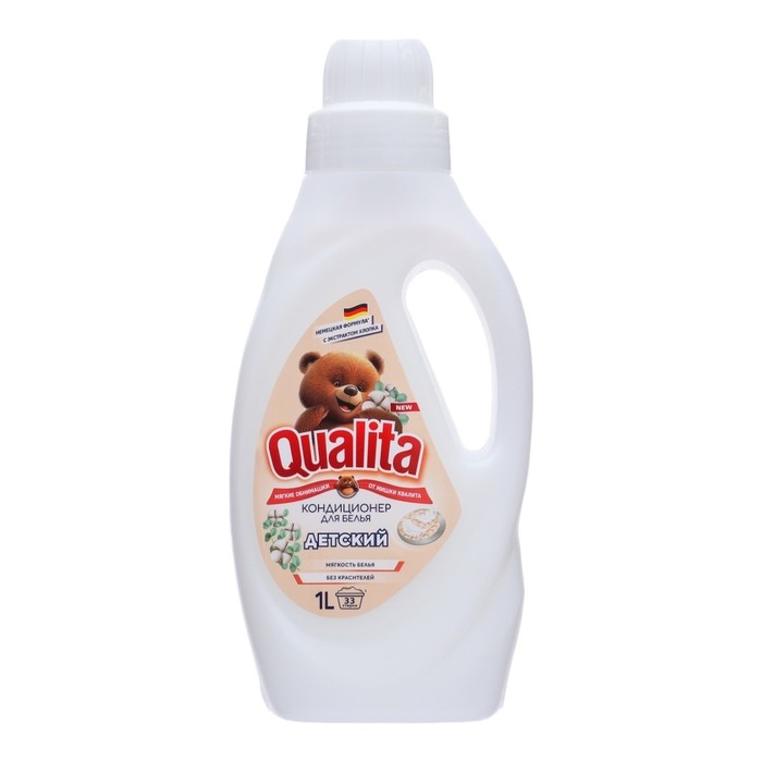 Кондиционер для белья, QUALITA PURE SENSITIVE,  Кондиционер для белья, QUALITA PURE SENSITIVE, "Детский", 1 л