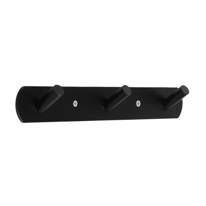 Вешалка CAPPIO CVT001, металлическая, трёхрожковая, цвет черный Вешалка CAPPIO CVT001, металлическая, трёхрожковая, цвет черный