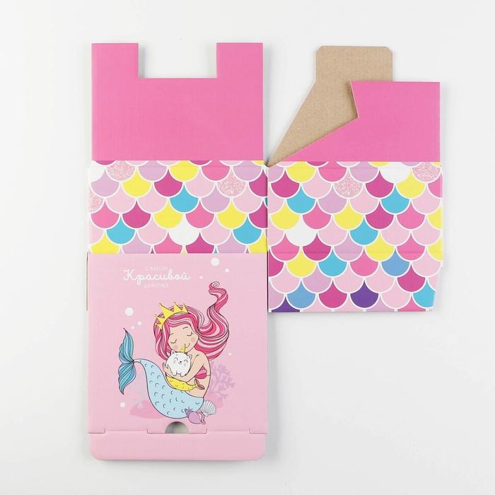 Коробка‒пенал, упаковка подарочная, «Beautiful», 15 х 15 х 7 см Коробка‒пенал, упаковка подарочная, «Beautiful», 15 х 15 х 7 см