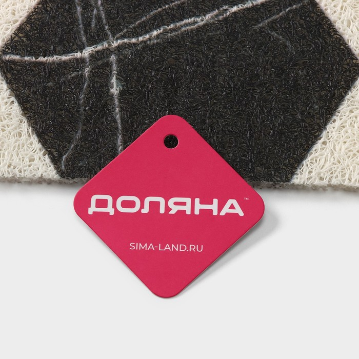 Коврик придверный грязезащитный Доляна «Мрамор», вырезной, 60×90 см, цвет серый Коврик придверный грязезащитный Доляна «Мрамор», вырезной, 60×90 см, цвет серый