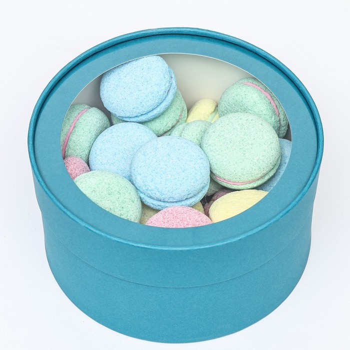 Подарочная коробка Подарочная коробка "Wewak" сине-травяной, завальцованная с окном, 18 х 10 см