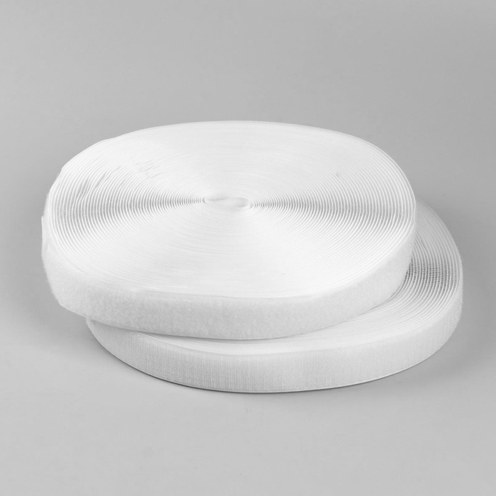 Липучка, 30 мм × 25 ± 1 м, цвет белый Липучка, 30 мм × 25 ± 1 м, цвет белый