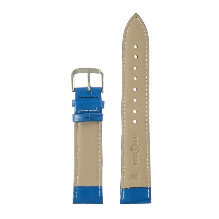 Ремешок для часов Ремешок для часов "Соломон" 20 мм, натуральная кожа, l-20 см, синий