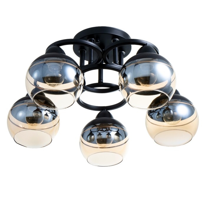 Люстра Люстра "Айрис" 5хЕ27 40Вт чёрный 47х47х23 см BayerLux