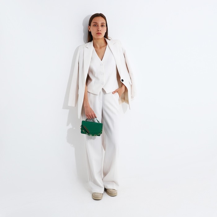 Сумка мессенджер на молнии, цвет зелёный Сумка мессенджер на молнии, цвет зелёный