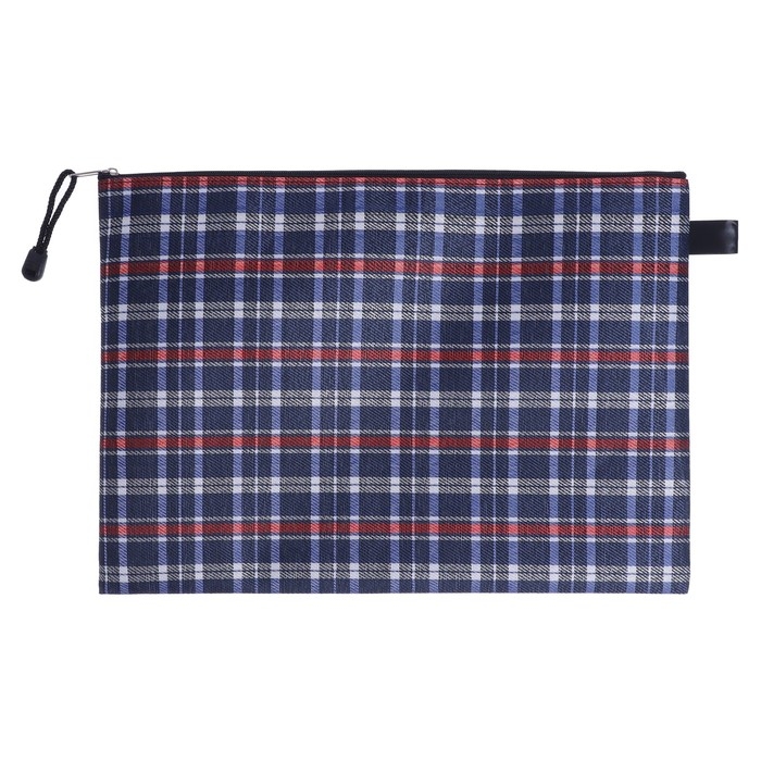 Папка-конверт на молнии Calligrata Папка-конверт на молнии Calligrata "Шотландка" А4, МИКС