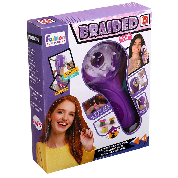 Набор парикмахера «Косички», с аксессуарами Набор парикмахера «Косички», с аксессуарами