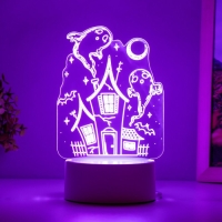 Светильник "Призраки" LED белый 11х9,5х15 см RISALUX