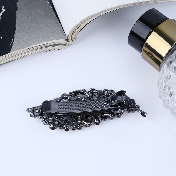 Заколка-автомат для волос Заколка-автомат для волос "Листопад" жемчуг, 7 см