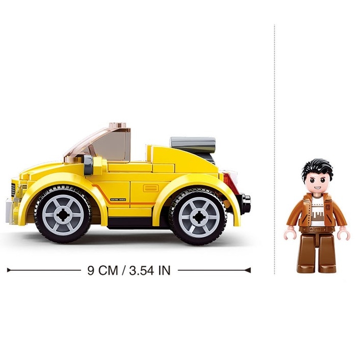 Конструктор «Город. Кабриолет», инерционный, 85 деталей