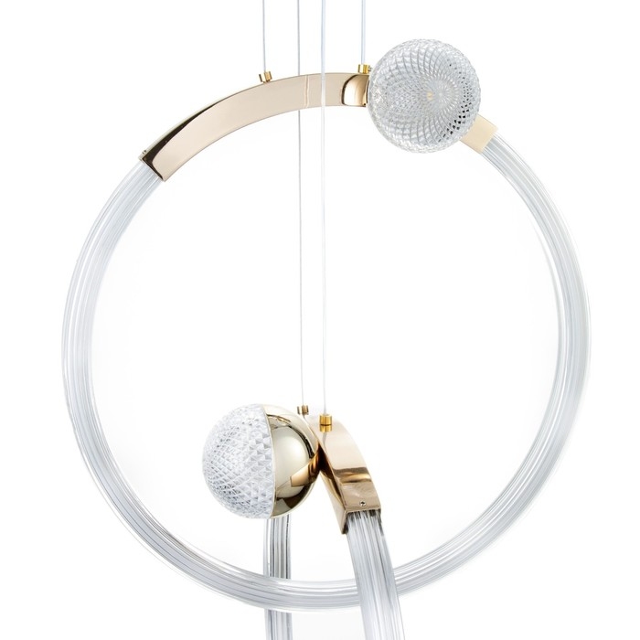 Светильник BayerLux "Ланел" 2хLED 90Вт золото 39,5х10,5х65-185 см