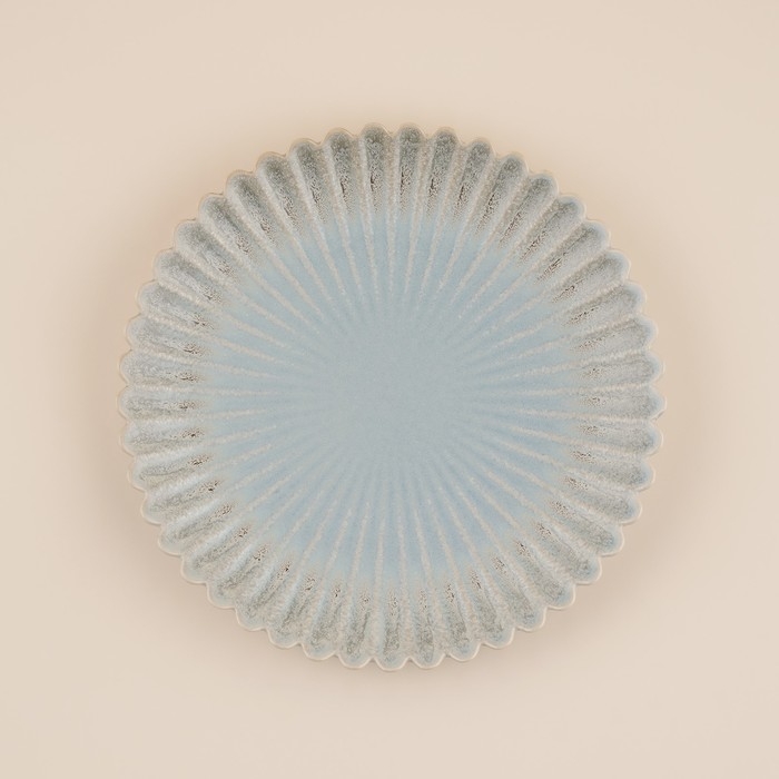 Блюдо для подачи SL Home «Эхо Крита», d=20 см, цвет голубой Блюдо для подачи SL Home «Эхо Крита», d=20 см, цвет голубой