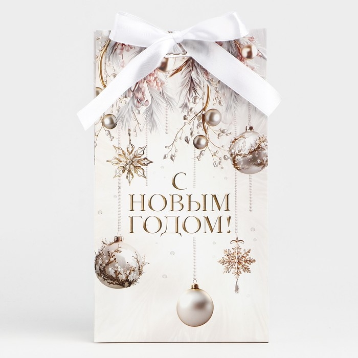 Пакет подарочный новогодний с лентой «Вошебный Новый год», 13 х 23 х 7 см , Новый год Пакет подарочный новогодний с лентой «Вошебный Новый год», 13 х 23 х 7 см , Новый год