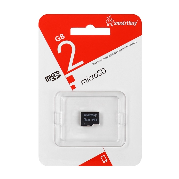 Карта памяти Smartbuy microSD, 2 Гб, SDHC Карта памяти Smartbuy microSD, 2 Гб, SDHC