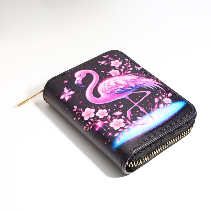 Кошелёк на молнии, цвет чёрный Кошелёк на молнии, цвет чёрный