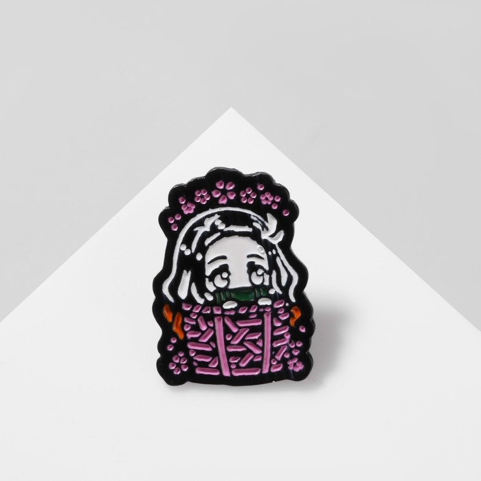 Значок «Япония» прятки, цветной в чёрном металле Значок «Япония» прятки, цветной в чёрном металле