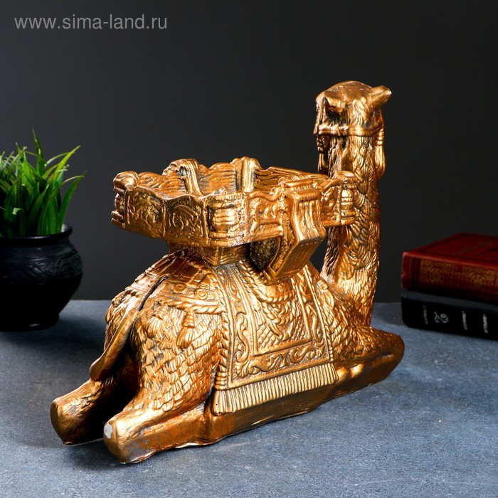 Копилка Копилка "Верблюд лежа" бронза, 15х34х33см