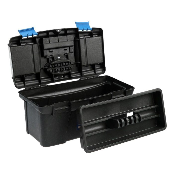 Ящик для инструмента ТУНДРА, 16 Ящик для инструмента ТУНДРА, 16", 410 х 220 х 195 мм, пластиковый