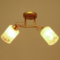 Люстра 1082/2GD 40Вт Е27 золото 46х15х24 см