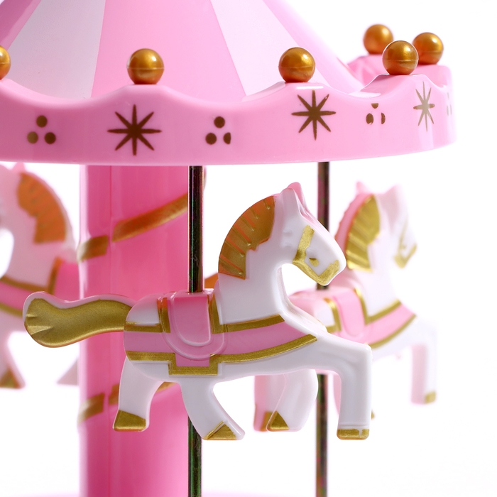 Заводная музыкальная игрушка «Карусель», цвета МИКС Заводная музыкальная игрушка «Карусель», цвета МИКС