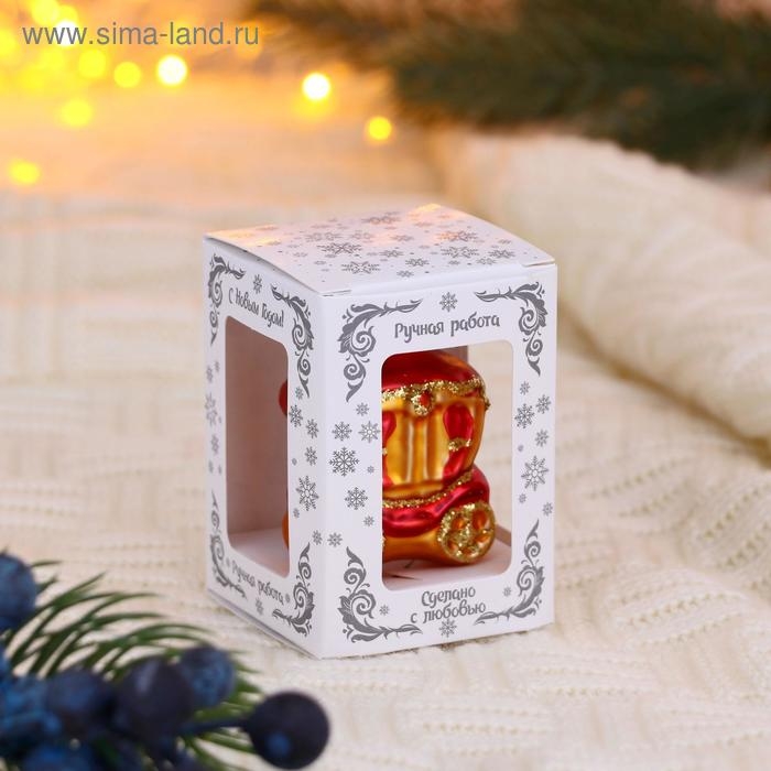 Ёлочное украшение Ёлочное украшение "Карета"6 см