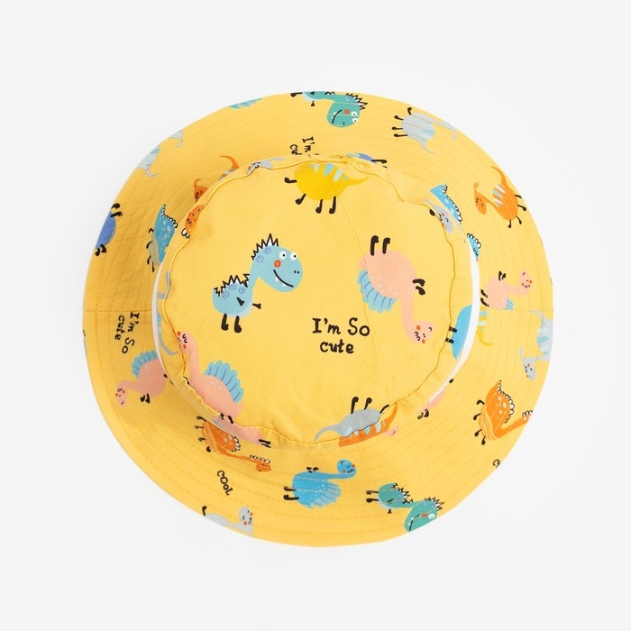 Панама детская MINAKU Панама детская MINAKU "Дино", цв, желтый, р-р 54