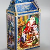 Подарочная новогодняя коробка &laquo;Атмосфера&raquo;, для сладких подарков, 17.8&times;10&times;32.5 см