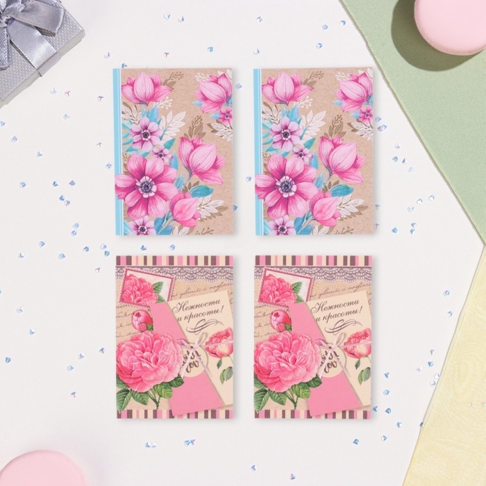Набор мини-открыток  Набор мини-открыток "Пожелания - 4" мак, 40 штук, 5 х 7 см