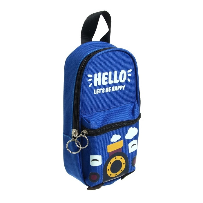 Пенал школьный на молнии 2 отделения Пенал школьный на молнии 2 отделения "Монстр/Машина", МИКС