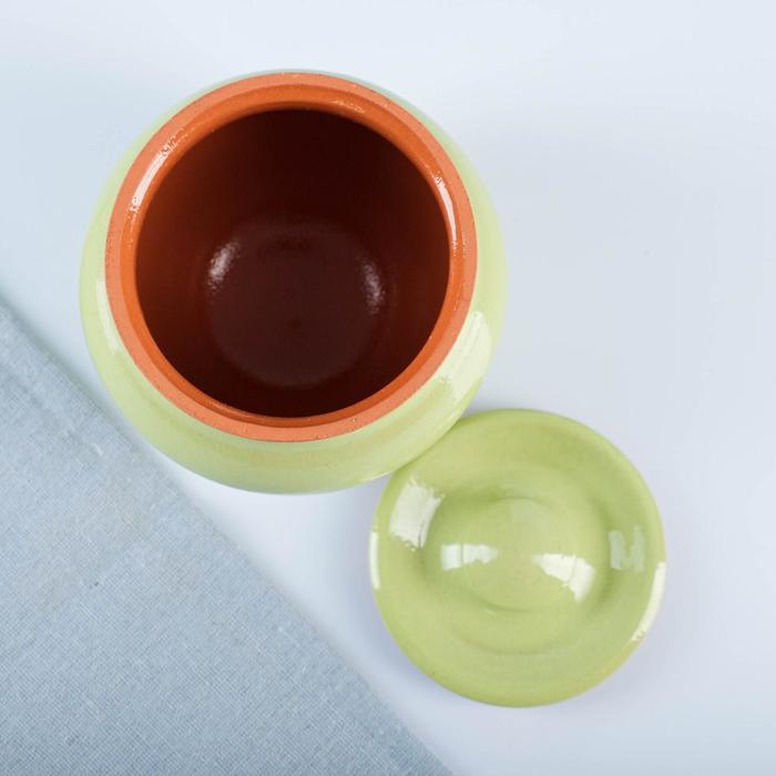 Набор  Набор "Вятская керамика №6" 0,5х6 + ухват, салатовый