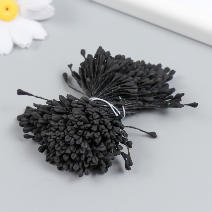 Тычинки для цветов Тычинки для цветов "Чёрный" набор 360 шт длина 6 см